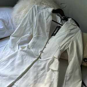 White blazer dress